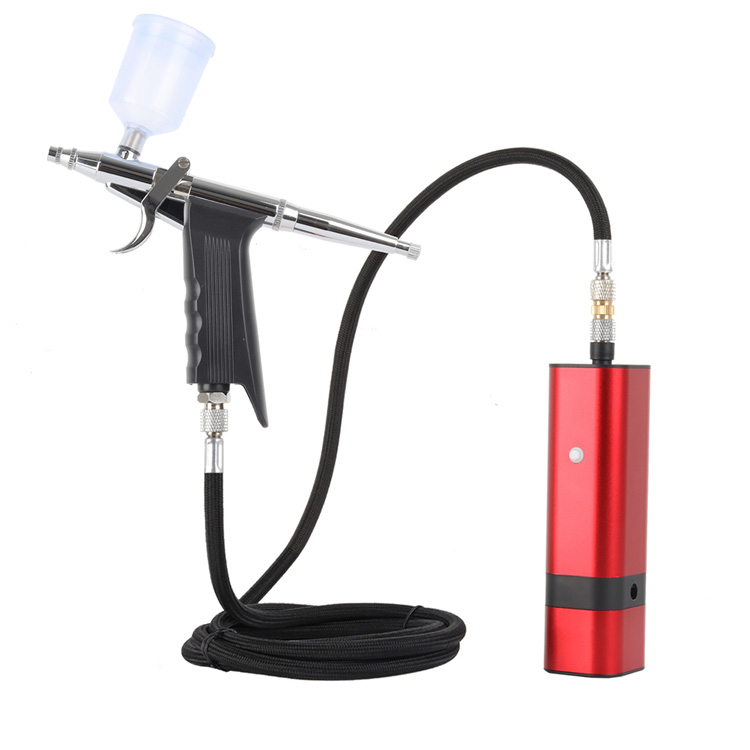 Auto Airbrush Kit med USB-laddningssladd för smink